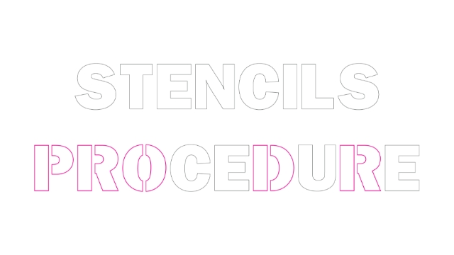 <p>Create a Dropper for the letters with a internal element</p>
<p>Commons ones are Q, R, O, P, A, D, B</p>
<p>When stencils become larger then 1200 x 900mm all letters may need Droppers</p>