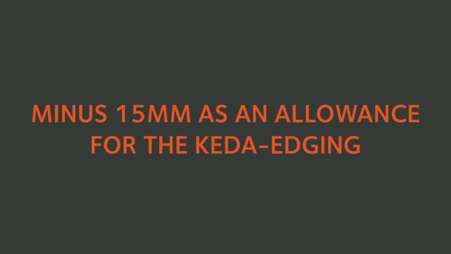 <p>Take off the 15mm allowance for the Keda-Edge</p>
<p>Methods to do this include</p>
<ol>
<li><a href="https://knowby.show/b8a0f979-e7e0-4967-ab49-8b56e23ede37">Minus 15mm off the height and length</a></li>
<li><a href="https://knowby.show/1b153594-7359-4aea-98cf-65102168f0d9">Create a Clipping Mask</a></li>
<li><a href="https://knowby.show/bd25f993-56c0-431a-8fc9-f5cd18e3ba0d">Bring each corner in by 7.5mm</a> (This is the only process that works for angled banners)</li>
</ol>