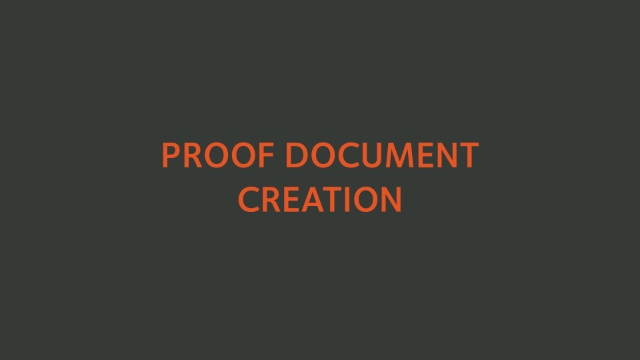 <p><a href="https://knowby.show/afa9ad89-5b4d-41a3-b47d-3d113013f43c">Proof Document Creation</a></p>