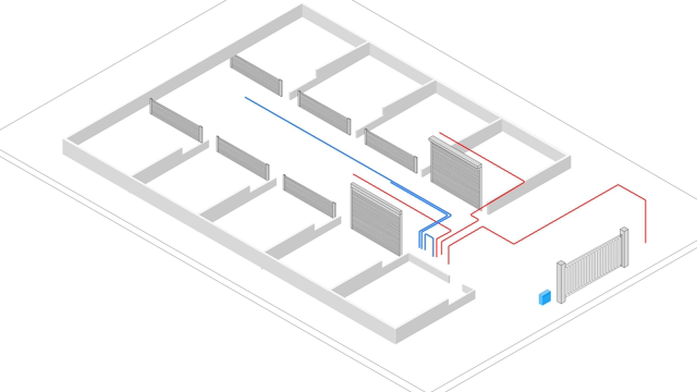 Install Mux bus (Cat5/6 23AWG) cabling network to each PIN Pad and first breakout it each channel.
Terminate both ends with RJ45 connectors.