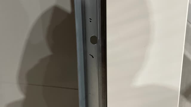 <p>Drill a hole for your lock.</p>
