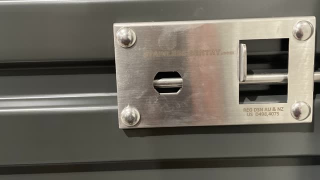 <p>Install your lock.</p>

