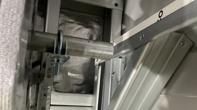 <p>Use U brackets to hold door in place.</p>
