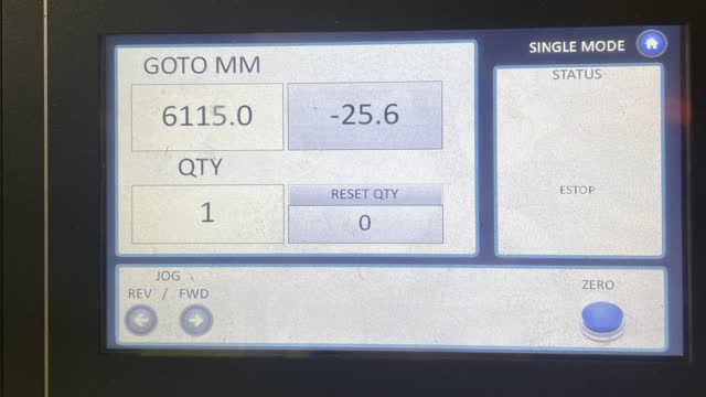 <p>Add your measurements by tapping GOTO MM and quantity by tapping QTY.</p>