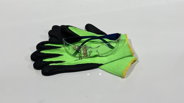 <p>Personal Protective Equipment (PPE). Gloves and Safety Glasses. If you don’t already have a pair of gloves or safety glasses, please see the store person.</p>