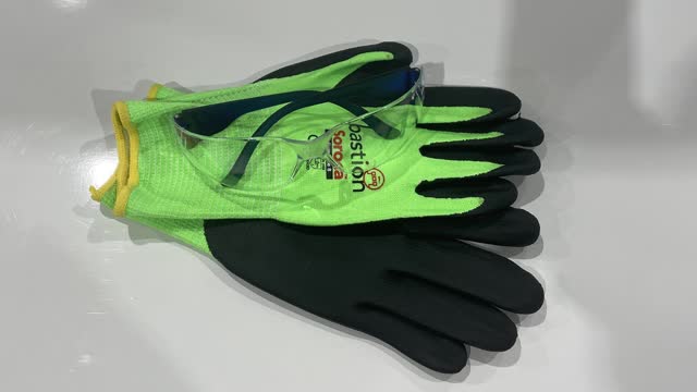 <p>Personal Protective Equipment (PPE). Gloves and Safety Glasses. If you don’t already have a pair of gloves or safety glasses, please see the store person.</p>