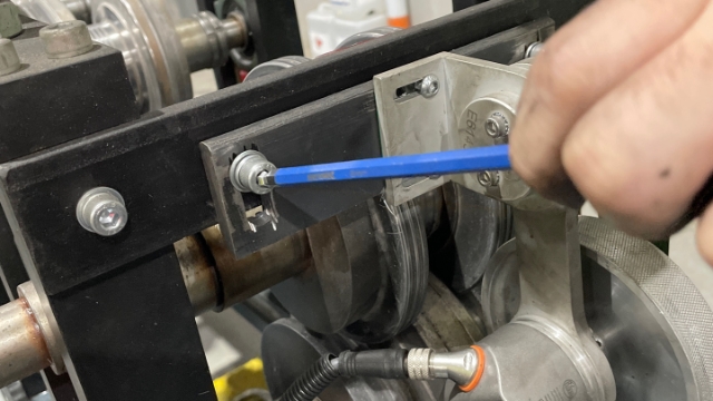 <p>Remove the encoder wheel and set it to the side.</p>