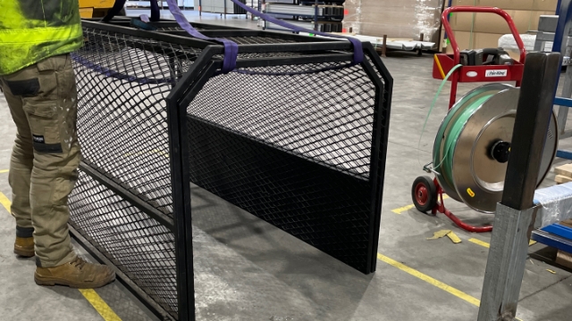 <p>Place down gently and repeat for all cages.</p>