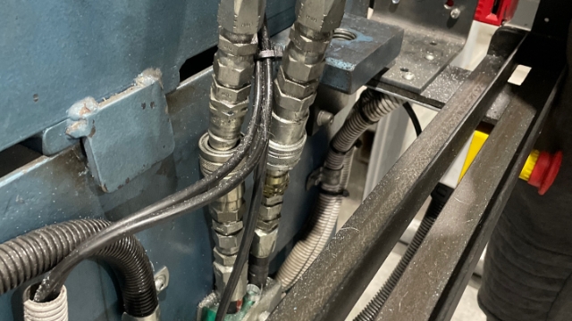 <p>Plug in the hydraulics.</p>
