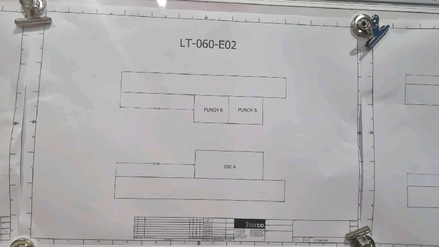 <p>Follow the 'Prima Press Program' knowby, to load required program: Ensure tooling is arranged according to tooling program drawing</p>