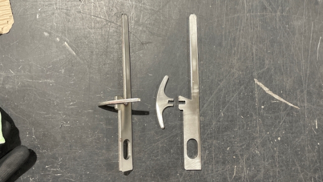 <p>Swing Door Rods: Left; Welded and cleaned. Right; Linished.</p>