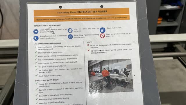 <p>Read through the Pre-Operational Safety Checks</p>