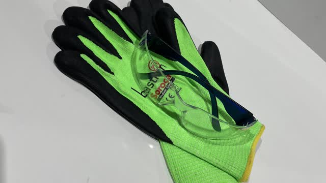 <p>Personal Protective Equipment (PPE). Gloves and Safety Glasses. If you don’t already have a pair of gloves or safety glasses, please see the store person.</p>