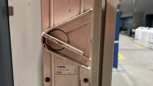 <p>Turn the main isolater switch (power switch) to On.</p>