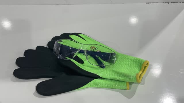 <p>Personal Protective Equipment (PPE). Gloves and Safety Glasses. If you don’t already have a pair of gloves or safety glasses, please see the store person.</p>