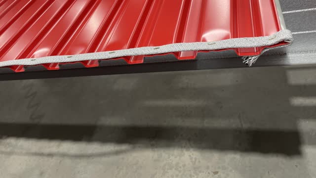 <p>Using your staple gun, loop the end of the braid around the start of the roller door, then staple, then staple the braid to the door. there should be a total of 6 staples, one in the loop and five on the door [same for both sides]</p>
