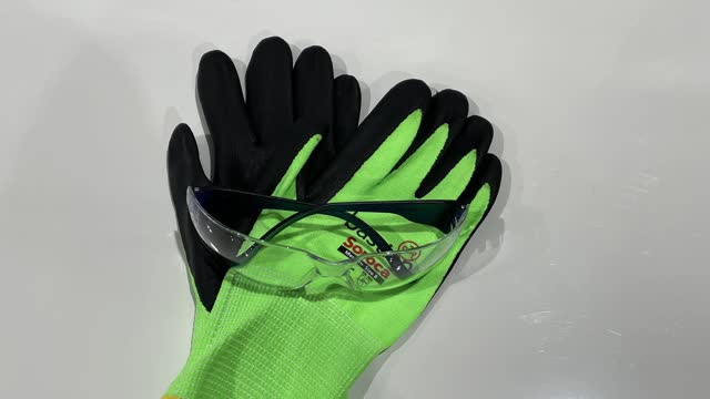 <p>Personal Protective Equipment (PPE). Gloves and Safety Glasses. If you don’t already have a pair of gloves or safety glasses, please see the store person.</p>
