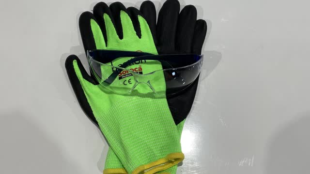 <p>Personal Protective Equipment (PPE). Gloves and Safety Glasses. If you don’t already have a pair of gloves or safety glasses, please see the store person.</p>