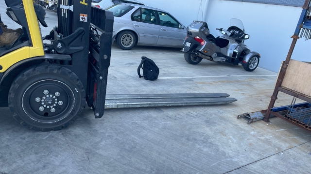 <p>Put your forklift tyne slippers on as the stillages will be loaded length wise. Extension jib is used for lifting 6 mtr channels or tophats when we cannot secure an Open Top container.</p>
