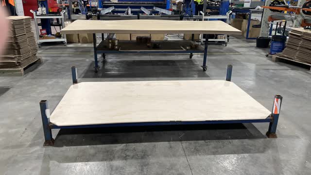 <p>Grab your stillage/pallet and bring it to where you pack the door.</p>
