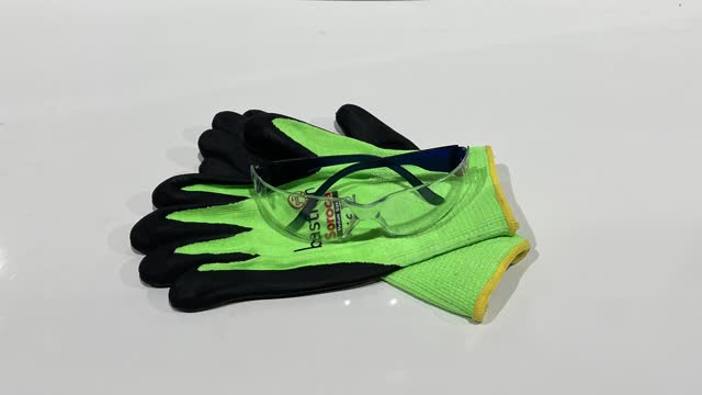 <p>Personal Protective Equipment (PPE). Gloves and Safety Glasses. If you don’t already have a pair of gloves or safety glasses, please see the store person.</p>