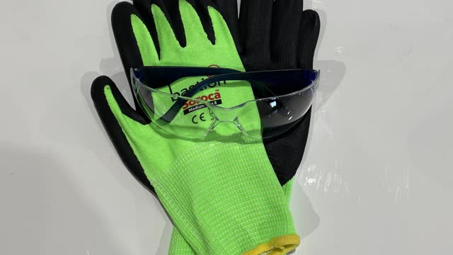 <p>Personal Protective Equipment (PPE). Gloves and Safety Glasses. If you don’t already have a pair of gloves or safety glasses, please see the store person.</p>