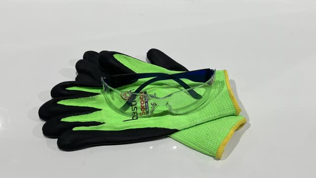 <p>Personal Protective Equipment (PPE). Gloves and Safety Glasses. If you don’t already have a pair of gloves or safety glasses, please see the store person.</p>
