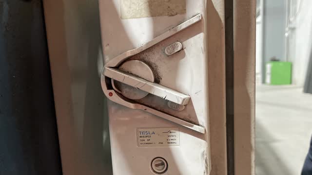 <p>Turn the main isolater switch (power switch) to On.</p>