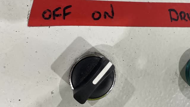<p>Turn the switch to On, located on the console.</p>