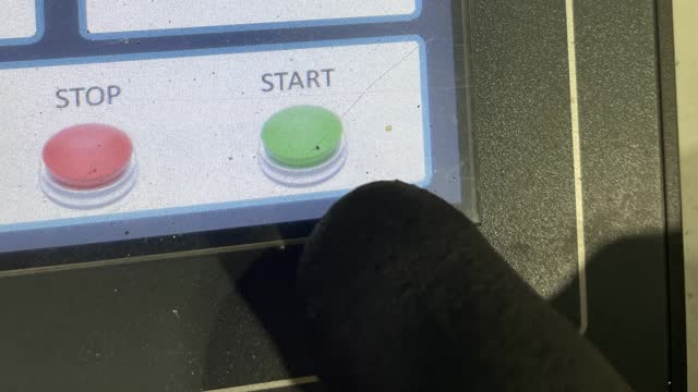 <p>Press the green Start button.</p>