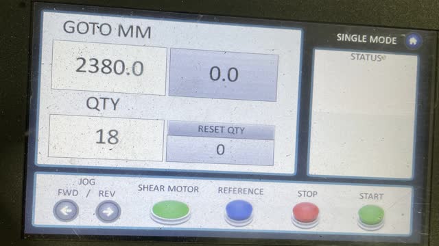 <p>Enter length by tapping the GOTO MM and add quantity by tapping the QTY.</p>