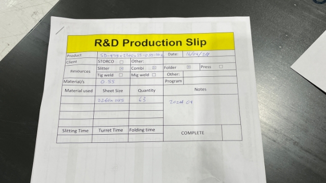 <p>Find your R&amp;D production slip. Sometimes you might not get one, so ask if there is on or if there is some kind of paperwork to go by.</p>
