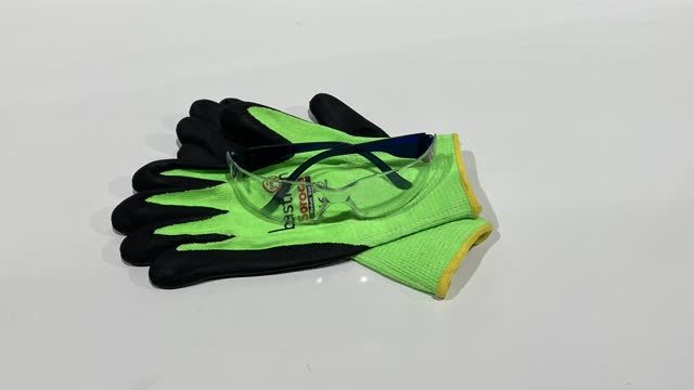 <p>Personal Protective Equipment (PPE). Gloves and Safety Glasses. If you don’t already have a pair of gloves or safety glasses, please see the store person.</p>