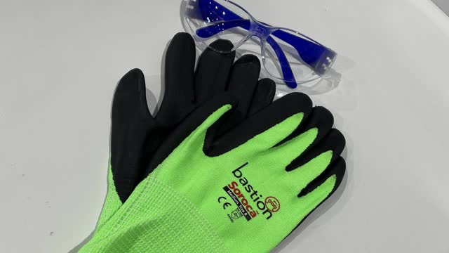 <p>Personal Protective Equipment (PPE). Gloves and Safety Glasses. If you don’t already have a pair of gloves or safety glasses, please see the store person.</p>