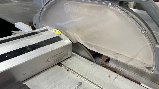 <p>Pre start checks for safe use</p>
<ul>
<li>Ensure area is clear of debri with no trip hazards.</li>
<li>Ensure all gaurds are in place & working correctly</li>
<li>Ensure push stick is readily available & in good working order</li>
<li>Wear appropriate PPE</li>
<li>Correct blade is on machine (ripping or crosscut)</li>
</ul>