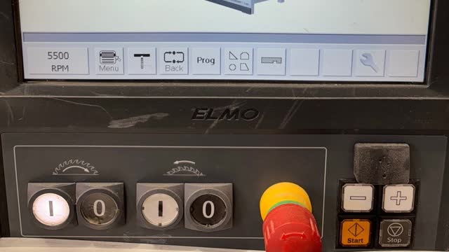 <p>Start the saw blade using the far left button & let the saw reach operation speed before making cuts</p>
