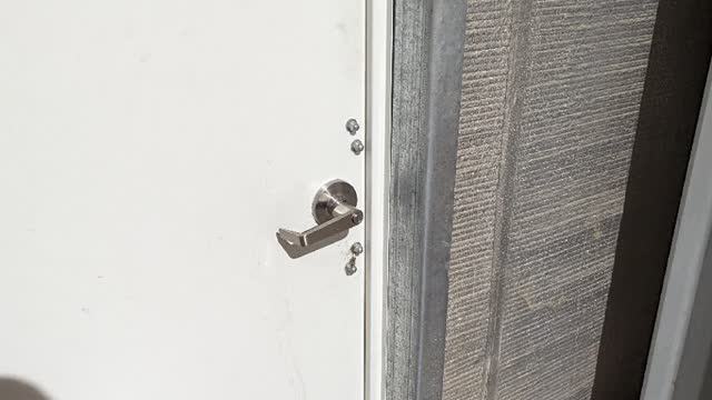 <p>Ensure PA doors are locked (x2) (button should be pressed in)</p>