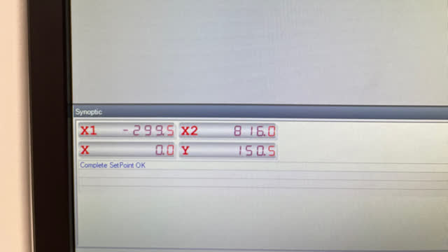 <p>The machine will calibrate and show the above message when complete
The machine is ready to be programmed and create micro perforations</p>