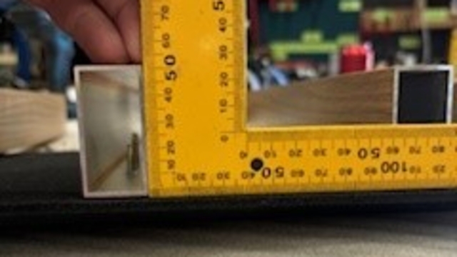 <p>Check slats with a square. these need to be within + or - 0.5mm variance to meet standard.</p>