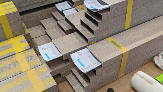<p>Ensure that individual drawings of each panel are kept with the cut lengths to help the team identify which panel the lengths belong to.</p>
