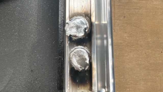 <p>If the edge of the hinge does get welded. You will need to use a cutting disc to remake the groove</p>