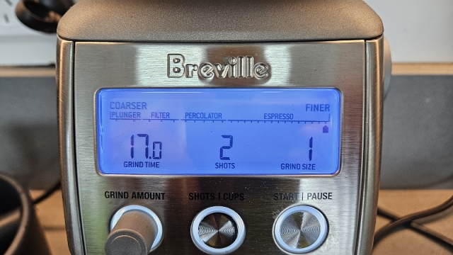 <blockquote><p><strong>CQC:</strong> Grinder settings - DONT CHANGE</p></blockquote>
