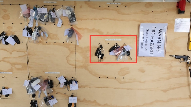 <p>When team posts on the quality whatsapp chat, get the keys off the awaiting inspection area of the key board.</p>