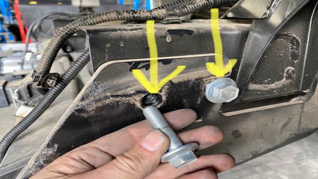 <p>Super important!</p>
<p>Refit these bolts</p>